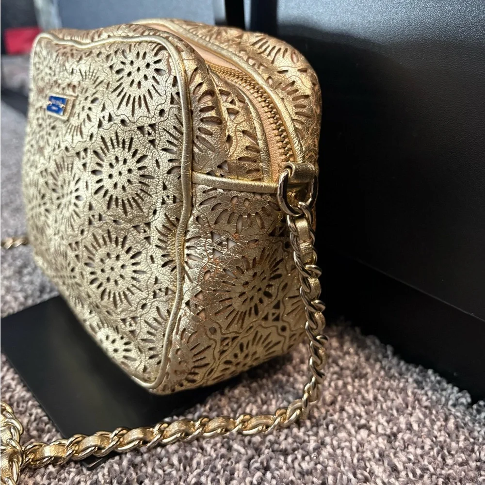 kate spade Gold Laser-Cut Crossbody Bag - Picture 4 of 12